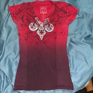 Ladies Affliction Shirt-Cathedral Series
